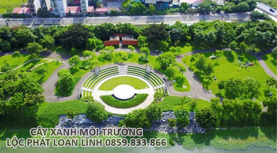 Thiết kế khuôn viên cây xanh đóng vai trò như “lá phổi xanh”