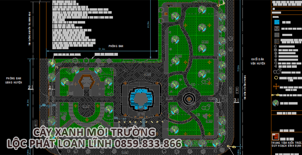 Sơ đồ cảnh quan công viên cây xanh